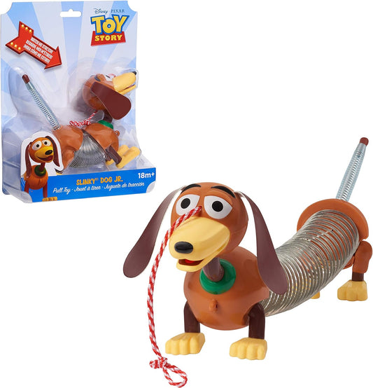 Disney and Pixar Toy Story Slinky Dog Jr Pull Toy, Toys for 3 Year Old Girls and Boys, Officially Licensed Kids Toys for Ages 18 Month by Just Play