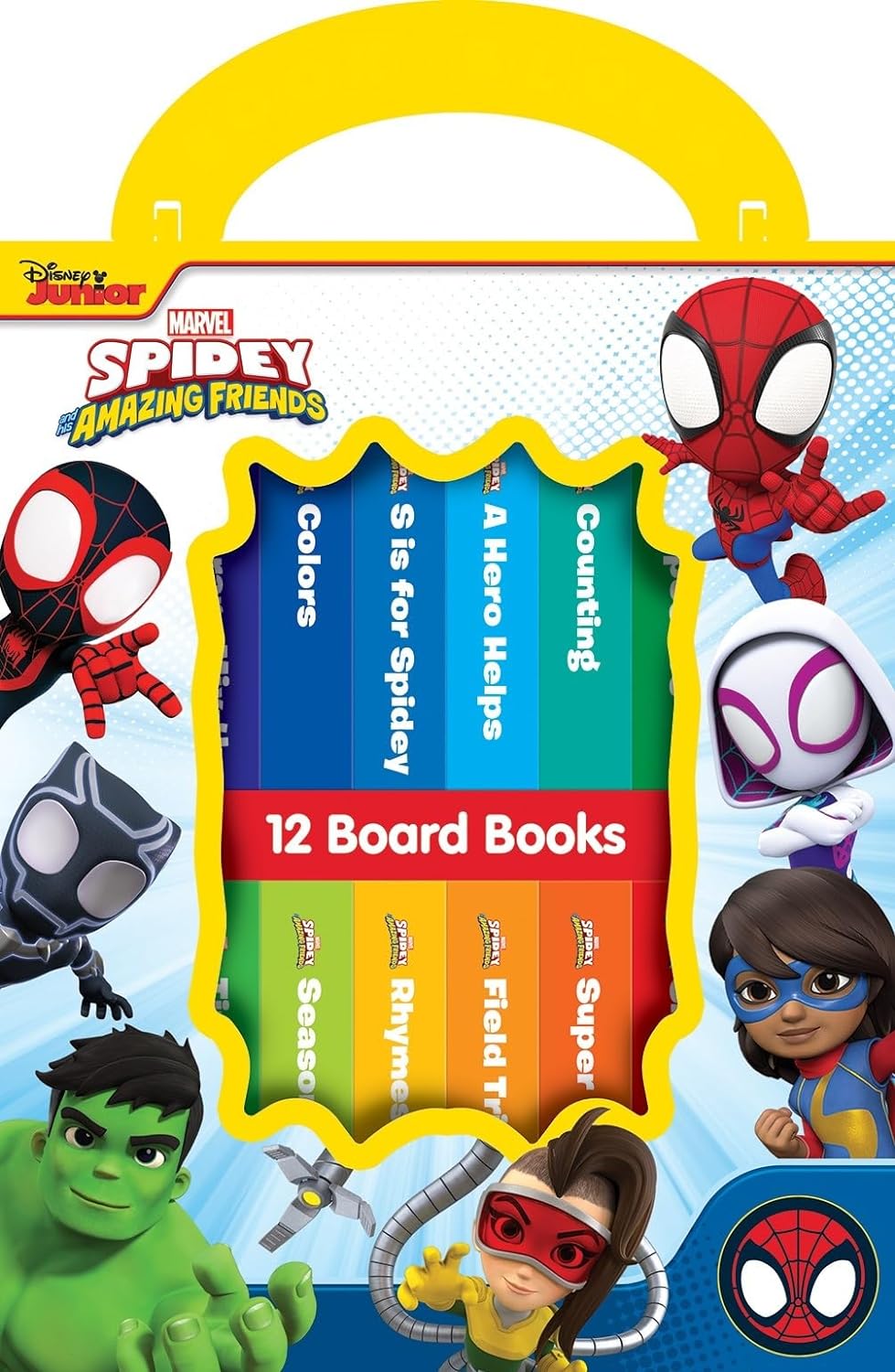 Marvel Spidey and his Amazing Friends - My First Library 12 Board Book Set